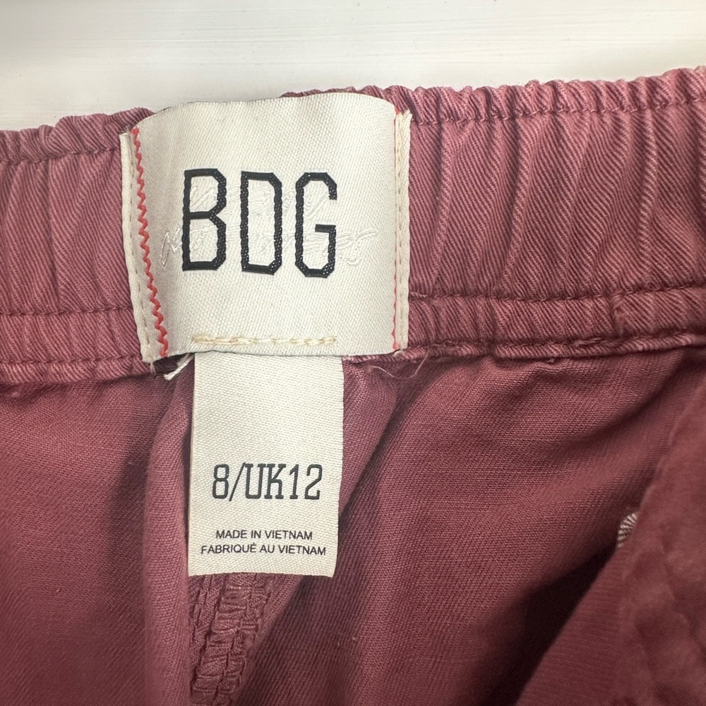 BDG Women’s Dark Red Carpenter Pants Sz 8 - Picture 3 of 8